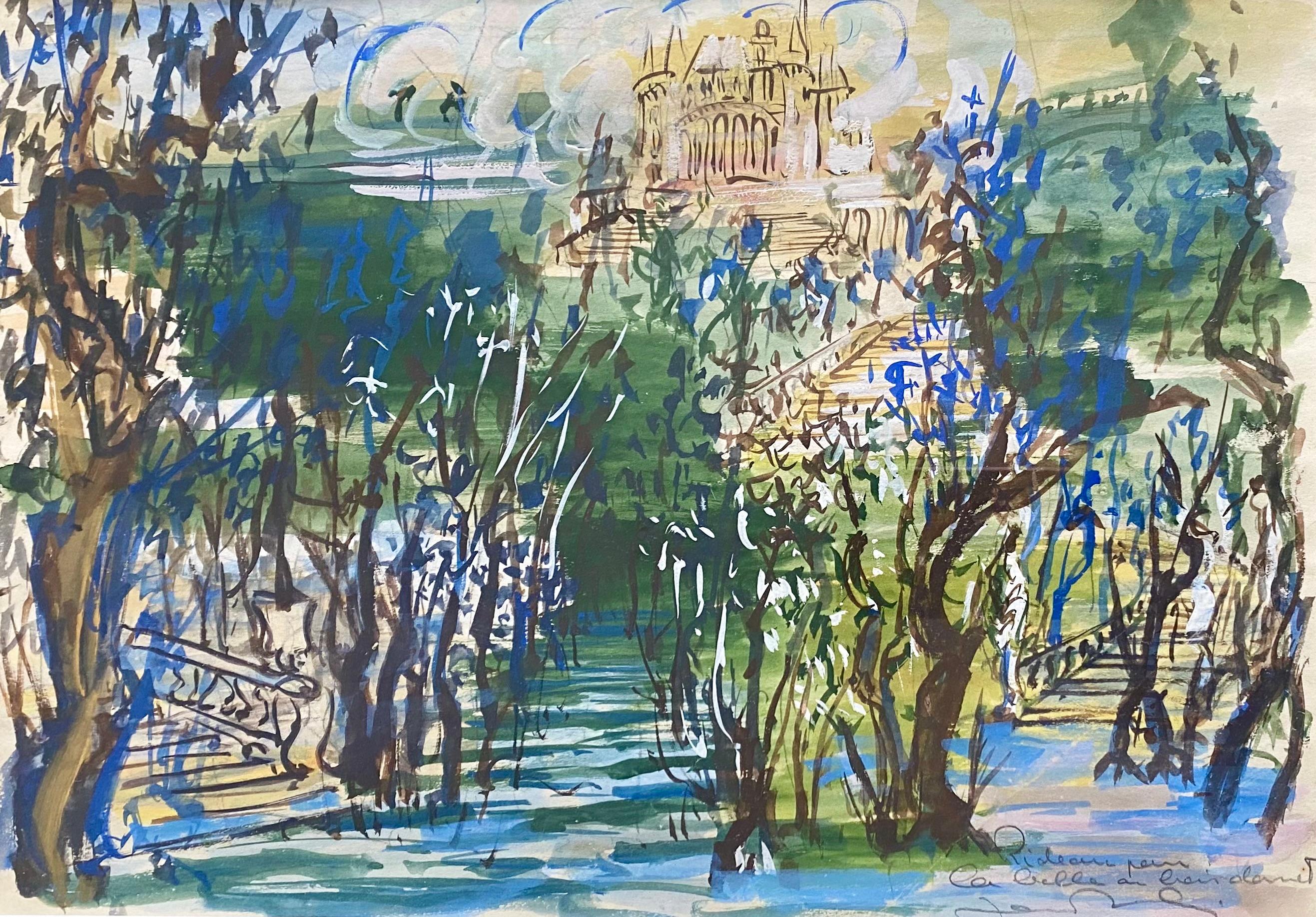 Jean Marais, a.muse de Cocteau, maître des am designs : Rideau de la Belle au bois dormant en vente 1