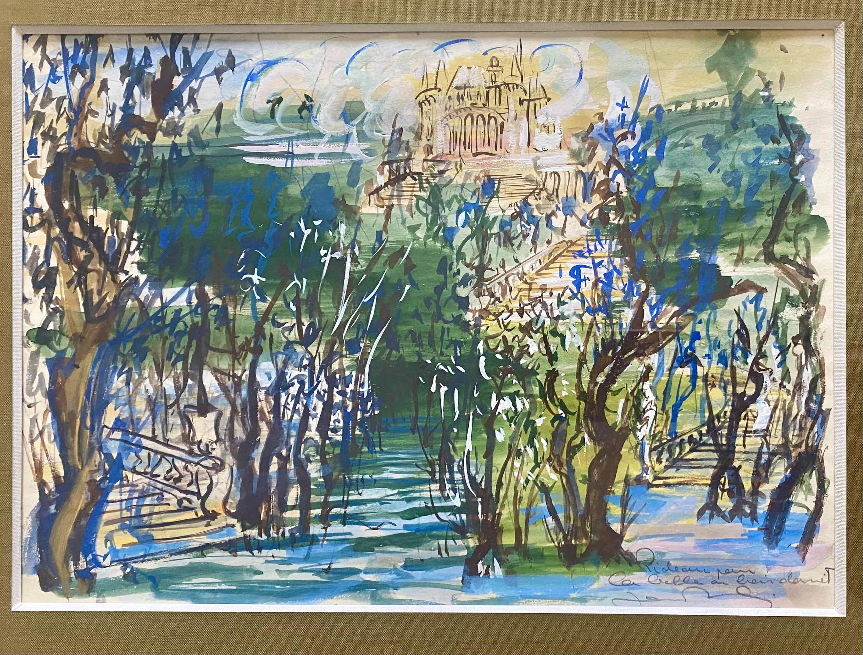 Jean Marais, a.muse de Cocteau, maître des am designs : Rideau de la Belle au bois dormant en vente 3