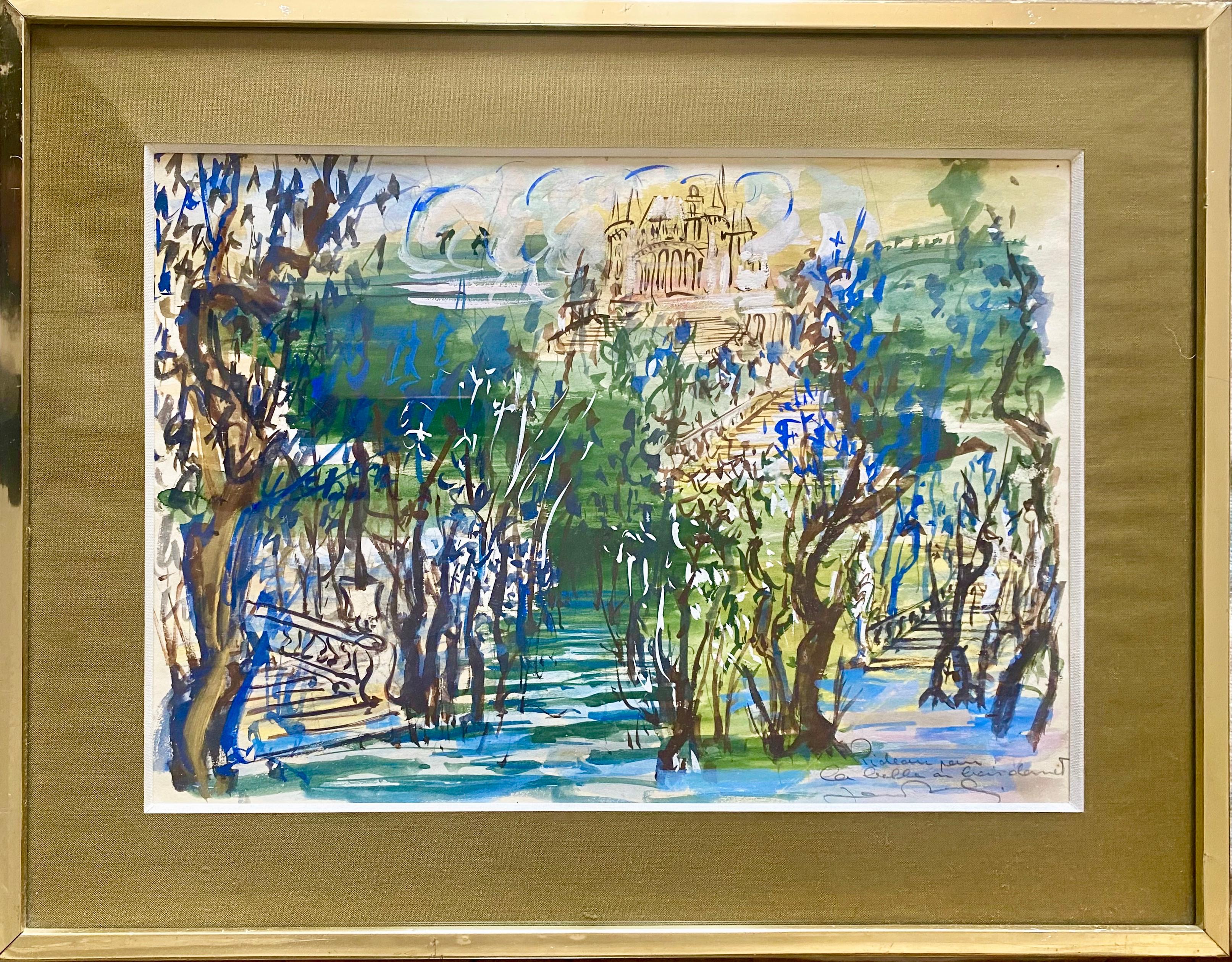 Jean Marais, a.muse de Cocteau, maître des am designs : Rideau de la Belle au bois dormant en vente 7