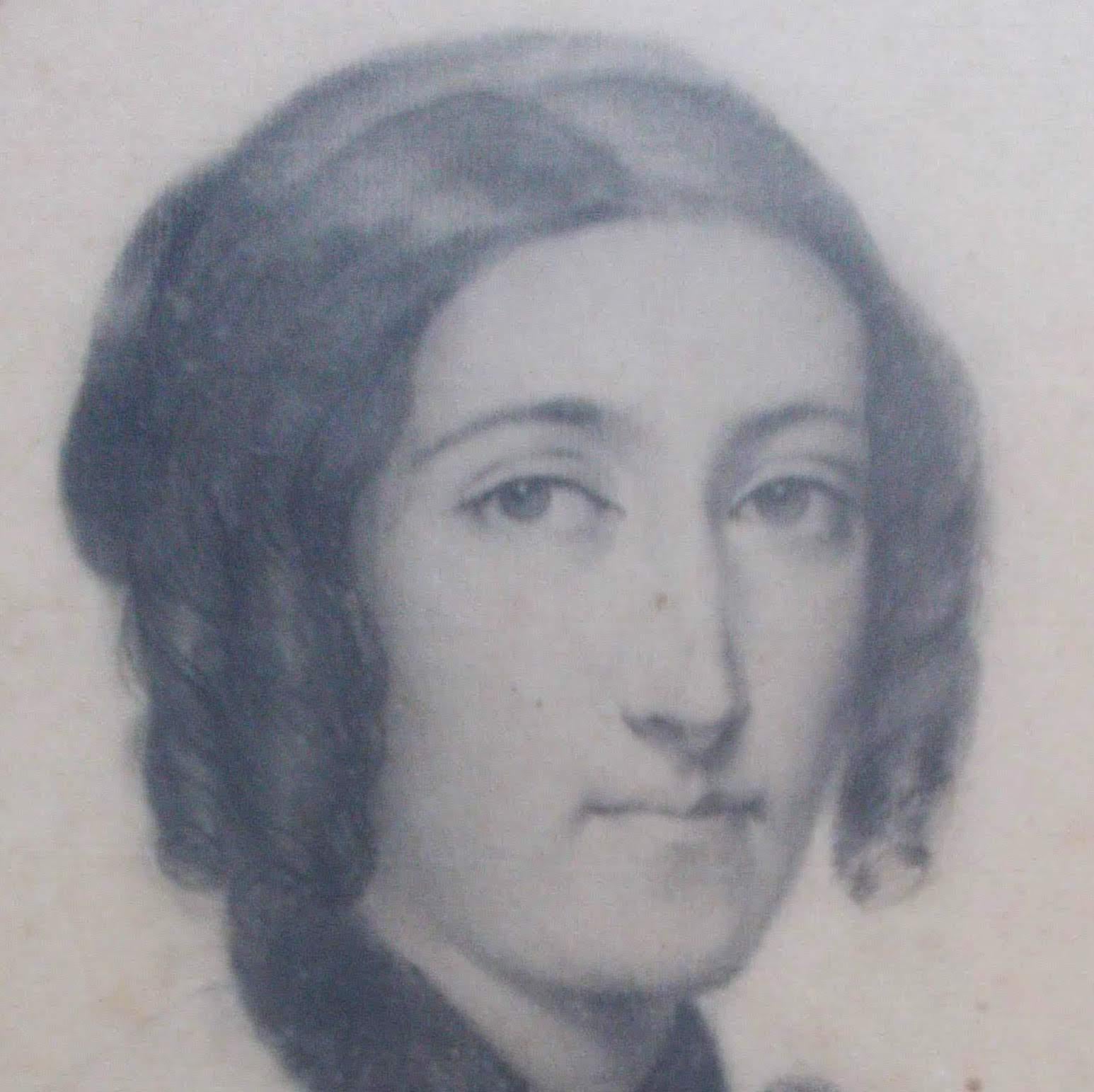 Portrait de dame parisienne Madame Seguin du 19ème siècle de la période romantique française des années 1830 - Art de Adele Grasset