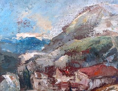 Homage to Cezanne Provence mid century modern Taos New Mexico cubist painting