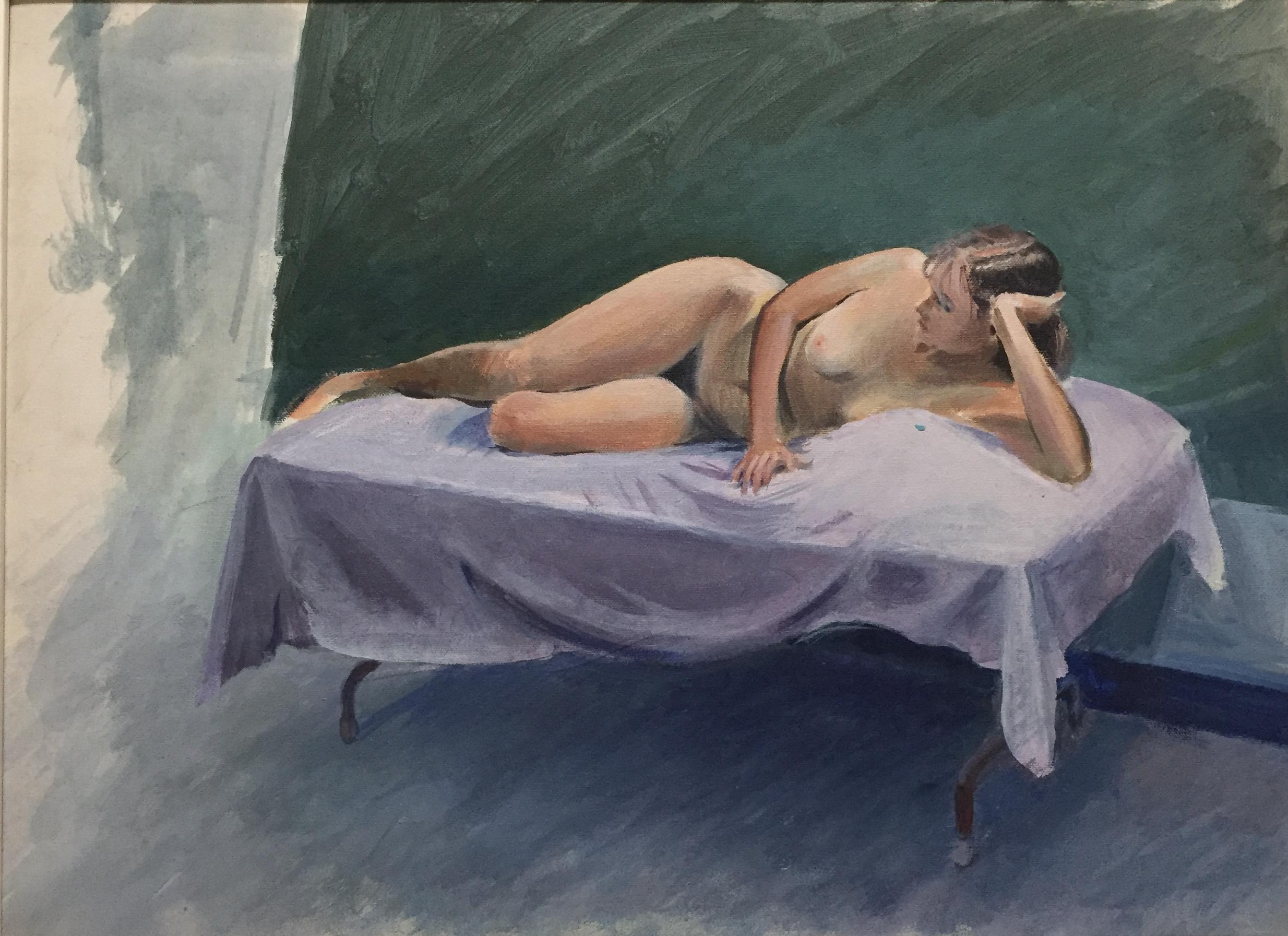 Annie Holden Nude Painting - Reclining Nude