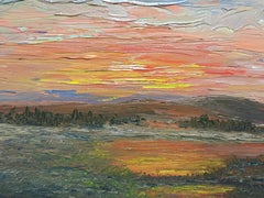 "Marshland", Contemporary Impressionist Landscape Painting
