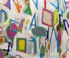 ""Together, Apart"" - Großes zeitgenössisches abstraktes Gemälde