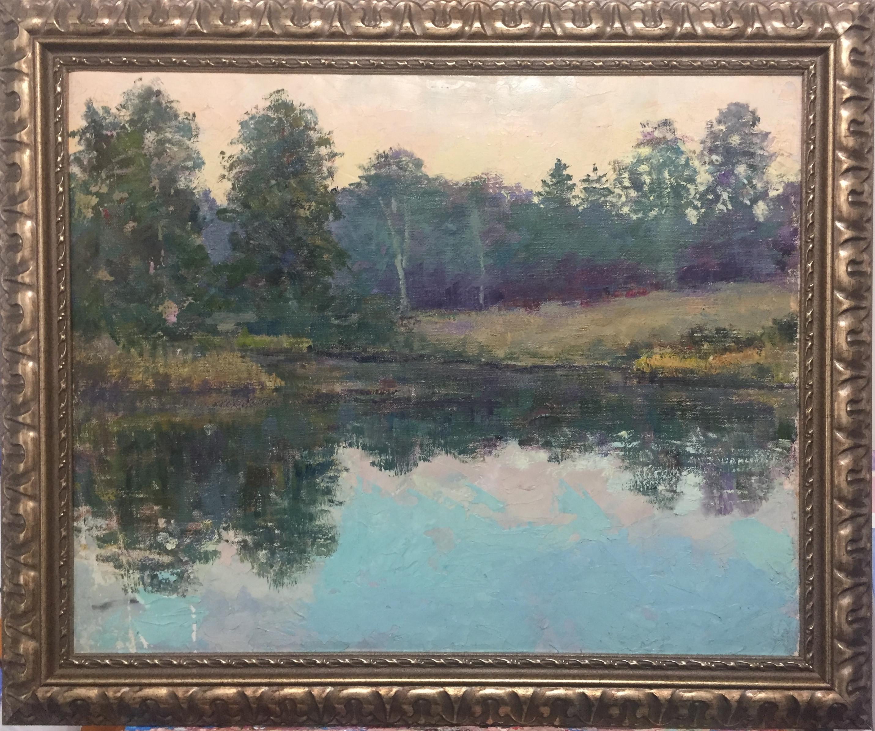 Frederick J. Wilder Landscape Painting – Sommer See