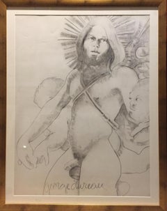 "The Artist as a Winged Angel" - George Dureau, New Orleans, Nude Portrait