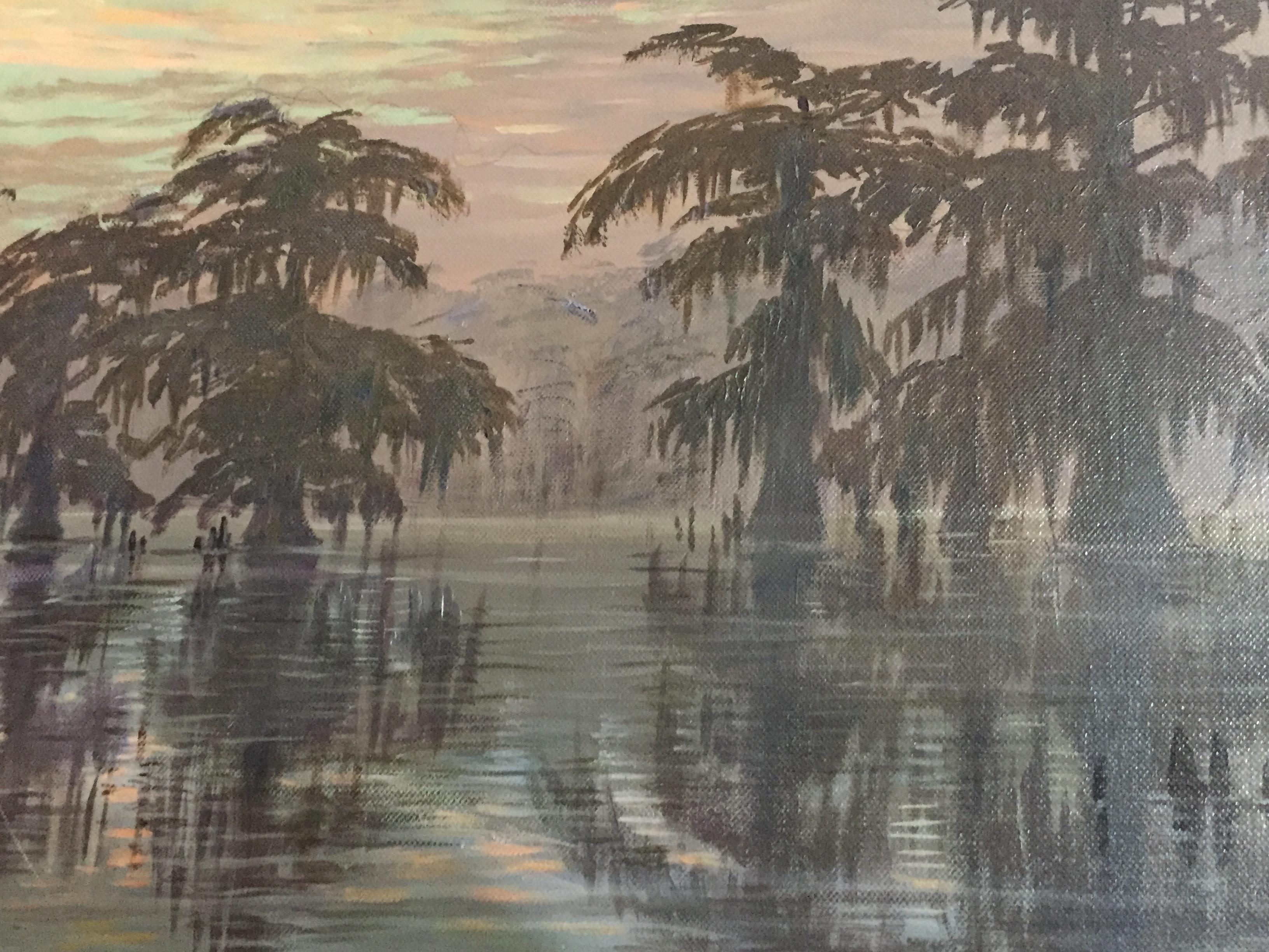 louisiana swamp scene paintings