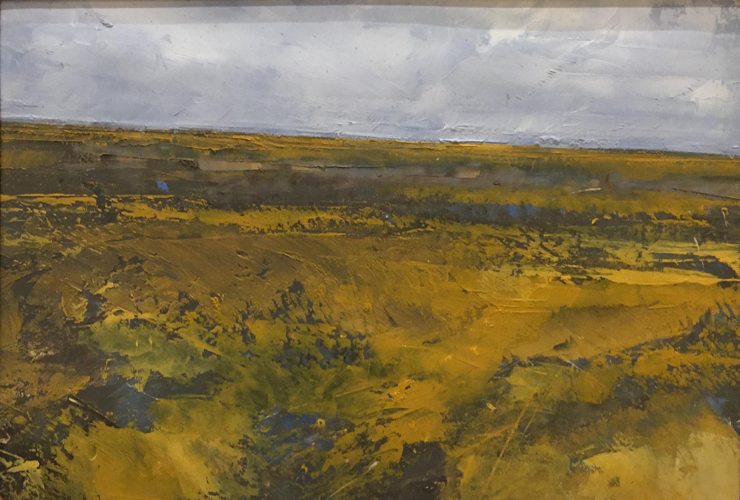 Landscape Painting di Olaf Runge - "Senza titolo" - Paesaggio impressionista della fine del XX secolo
