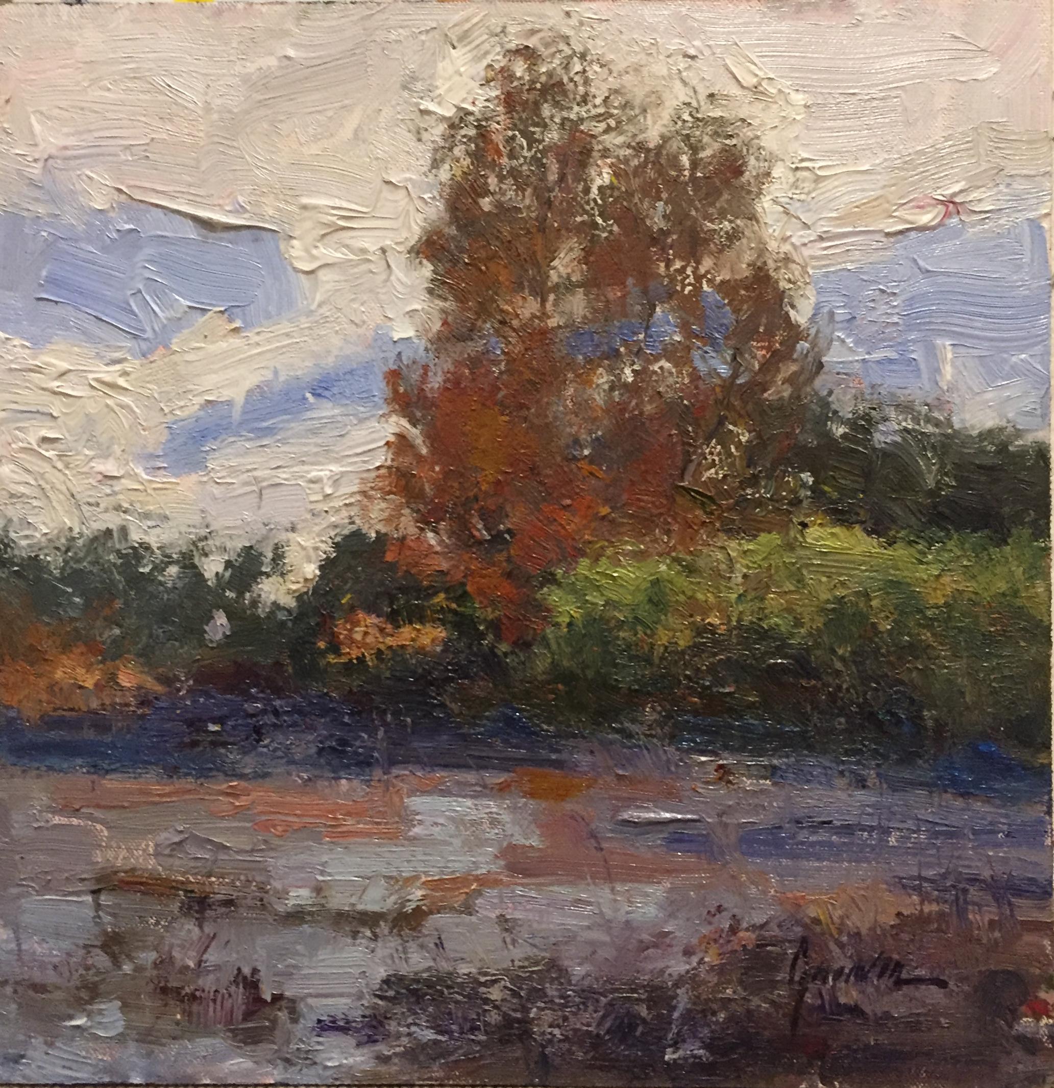 Susan Greaves Landscape Painting - Fall's Paintbox