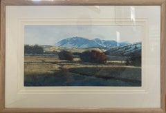 "Whidbey Island  (Washington)" - Modern Framed Watercolor Landscape Painting