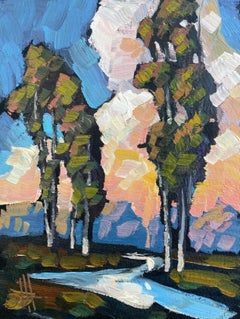 "River Landscape" - Contemporary Impressionist Landscape Painting