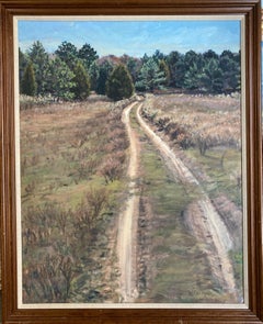 "Ranch Road" (ex. Freeport-McMoran Collection) - Framed Contemporary Landscape