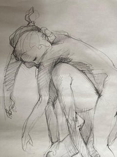 She Ain't Heavy - She's My Lover (Contemporary Figurative Nude Drawing))