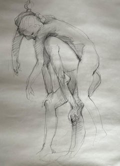 She Ain't Heavy - She's My Lover (Contemporary Figurative Nude Drawing))