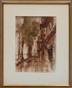 Pirate's Alley, New Orleans (Original Watercolor by Robert Rucker)
