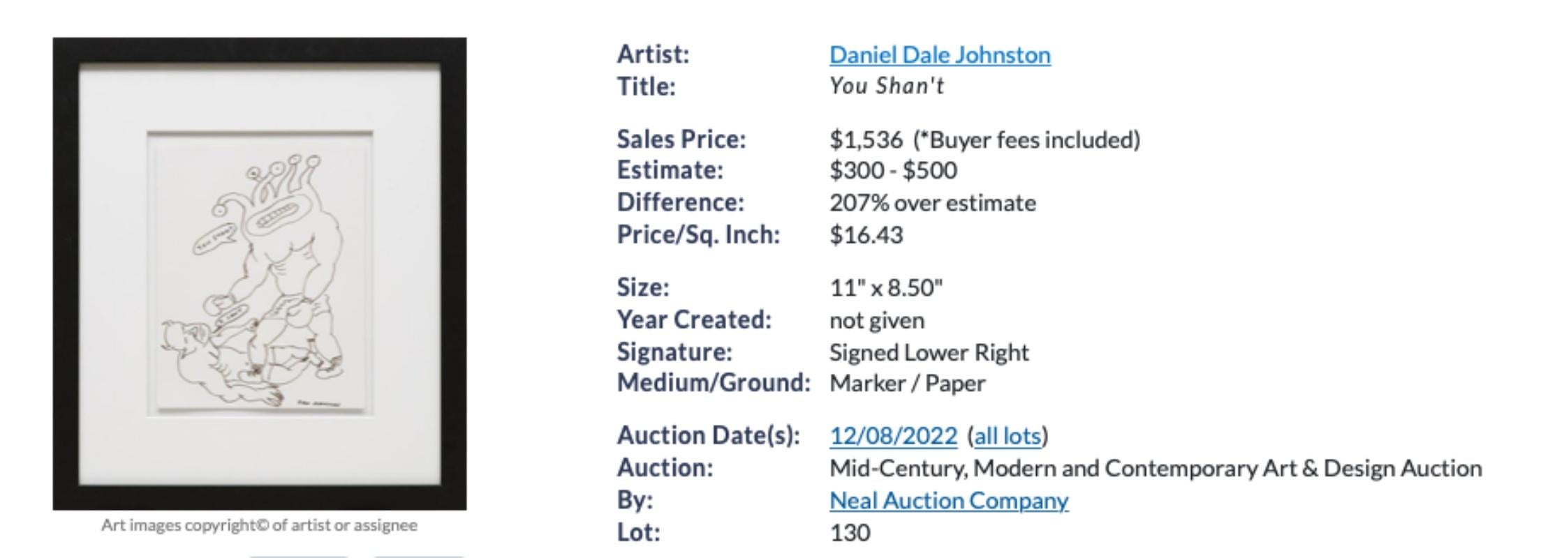 Daniel Johnston What's the Fuzz? (Signed Original by "The Devil and Daniel Johnston" Artist