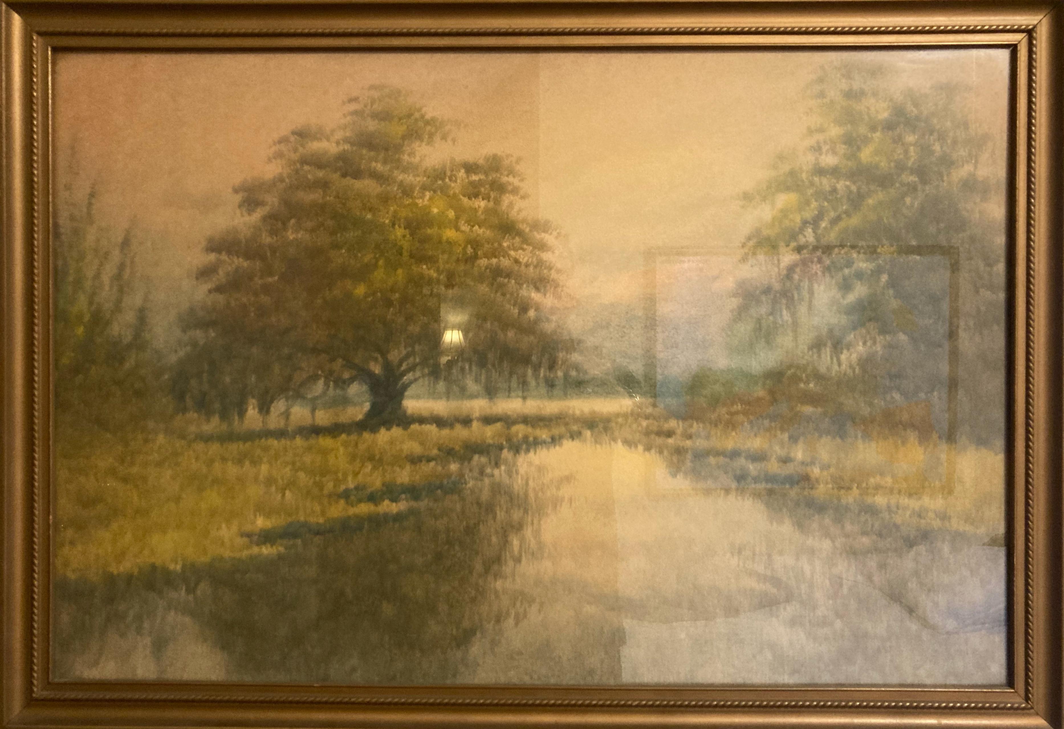 (Sorry for reflections in the glass.) A fine Alexander Drysdale oil wash out of an estate here in New Orleans.  A classic Drysdale in every way, of good size, in fabulous condition. If you clicked on this, you probably already know that Drysdale was