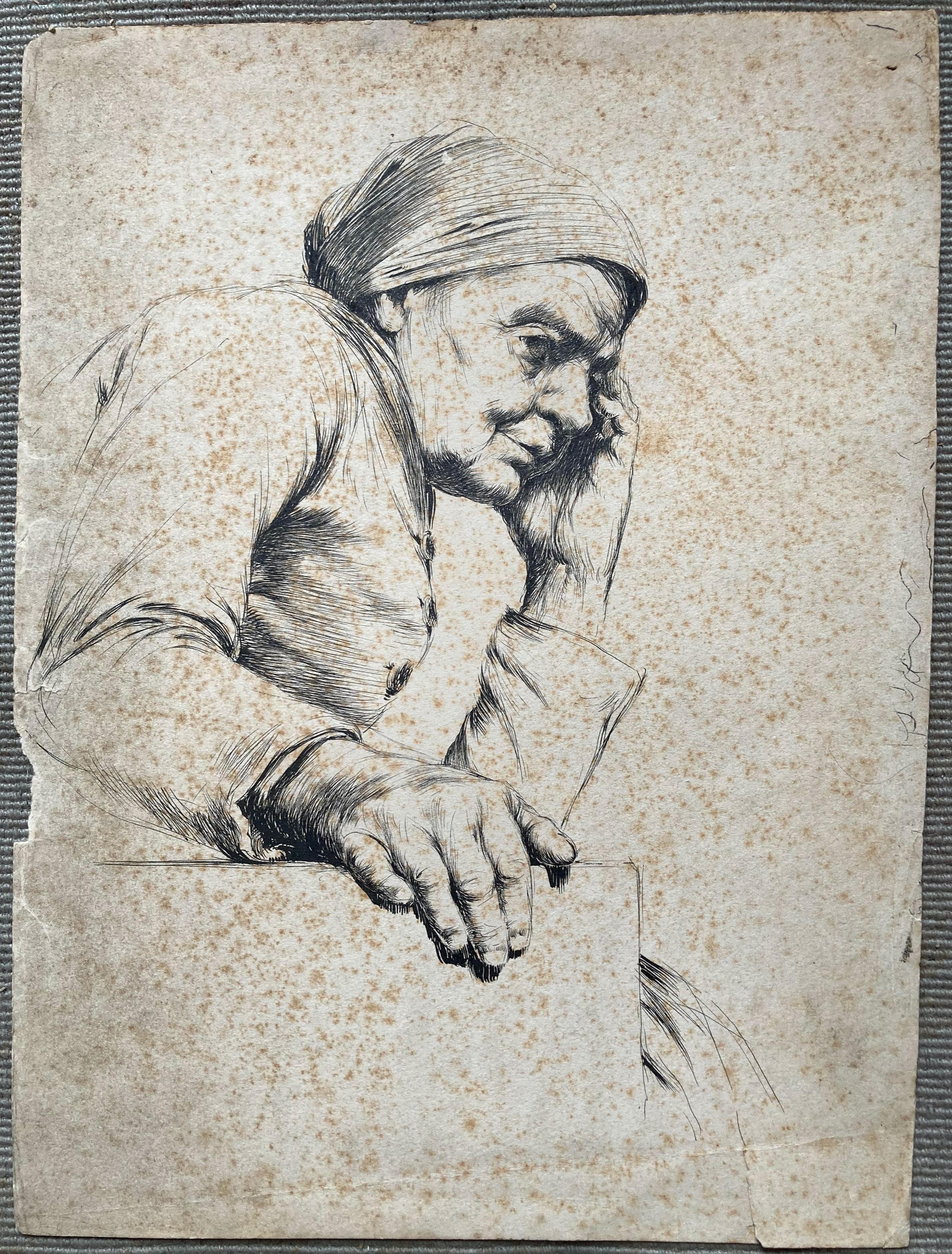 Femme au turban (par le chef de file de la 