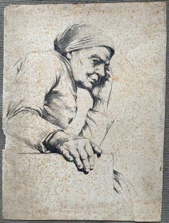 Woman with Turban (by leader of "Southern Art Renaissance") - Antique