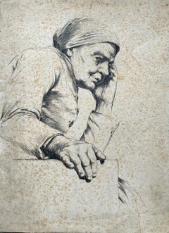 Donna con turbante (opera del leader del "Southern Art Renaissance") - Antico