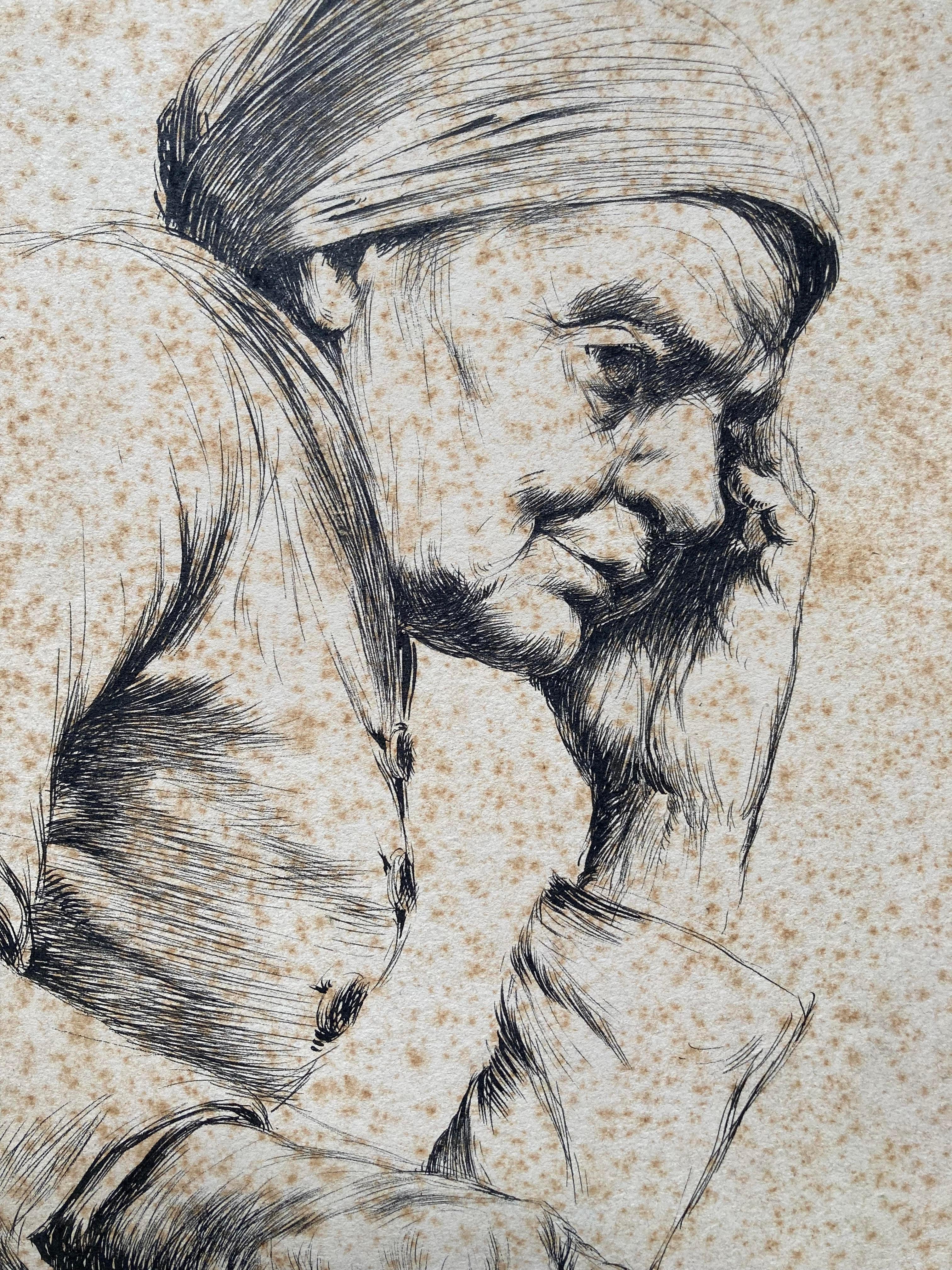 Femme au turban (par le chef de file de la 