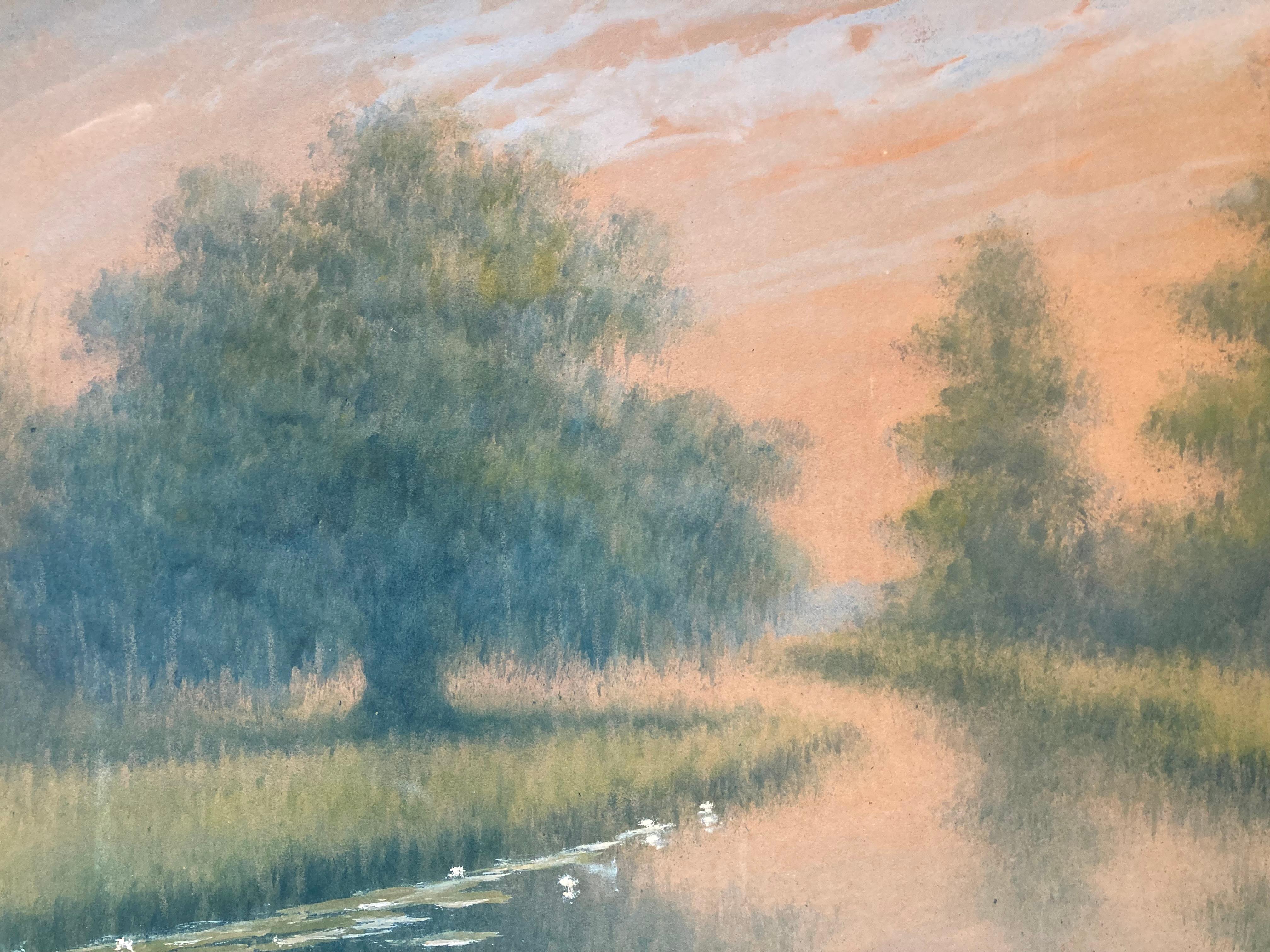 Alexander Drysdale, Live Oak and Cypress Trees - Framed For Sale 3