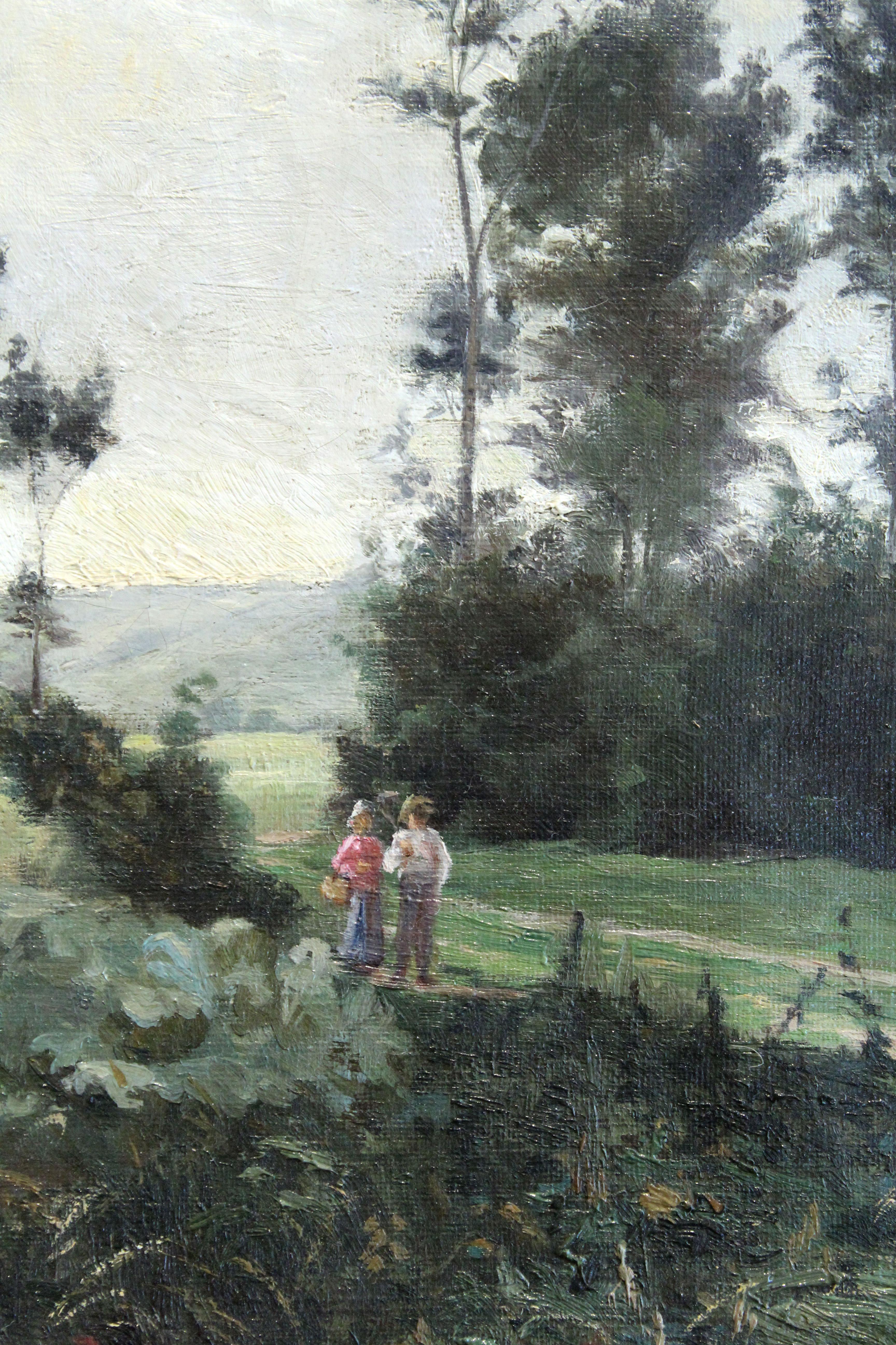 Landstraße (Impressionismus), Painting, von Jane Enders