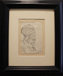 "Original Joseph Stella Drawing" - 20th Century Portrait Pencil Drawing