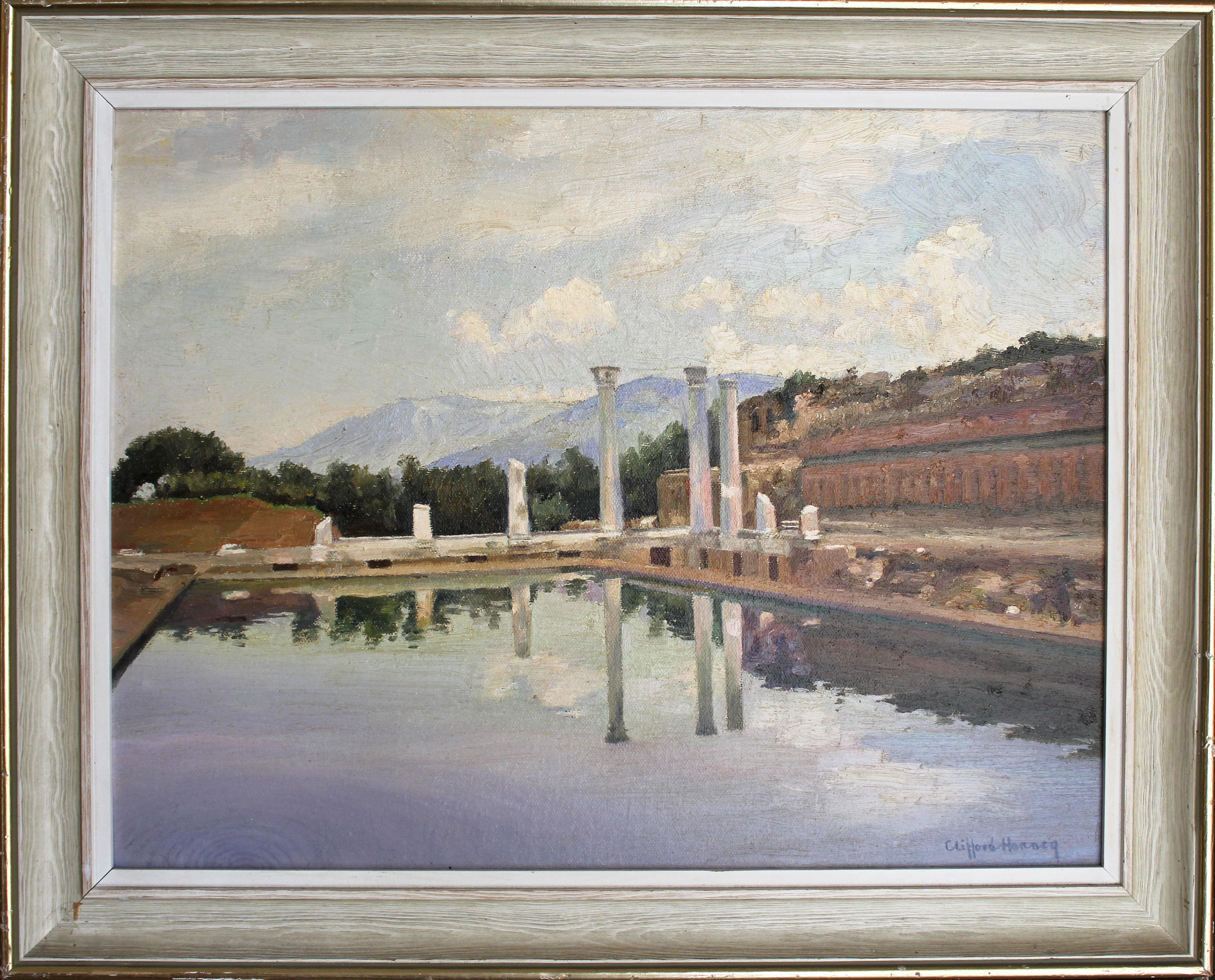 Hadrian's Villa - Painting by Clifford Hanney