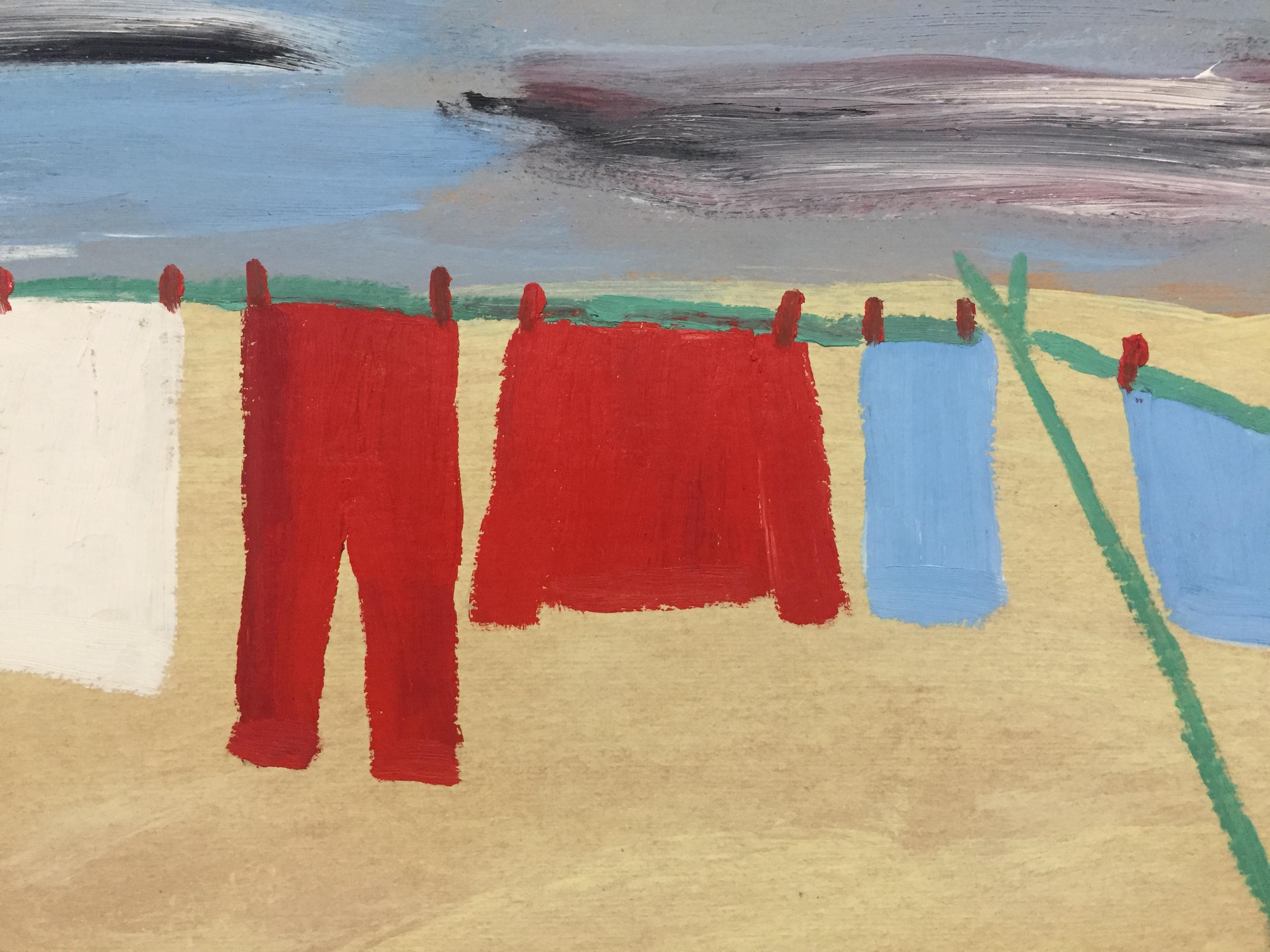 Wash Day - Painting by Clementine Hunter