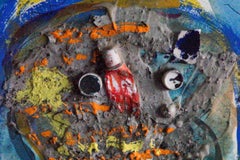 "Chromanthropus" - Contemporary Multimedia Abstract Painting