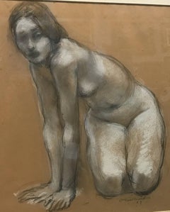 Vintage Charles Richards (New Orleans) "Crouching Woman"