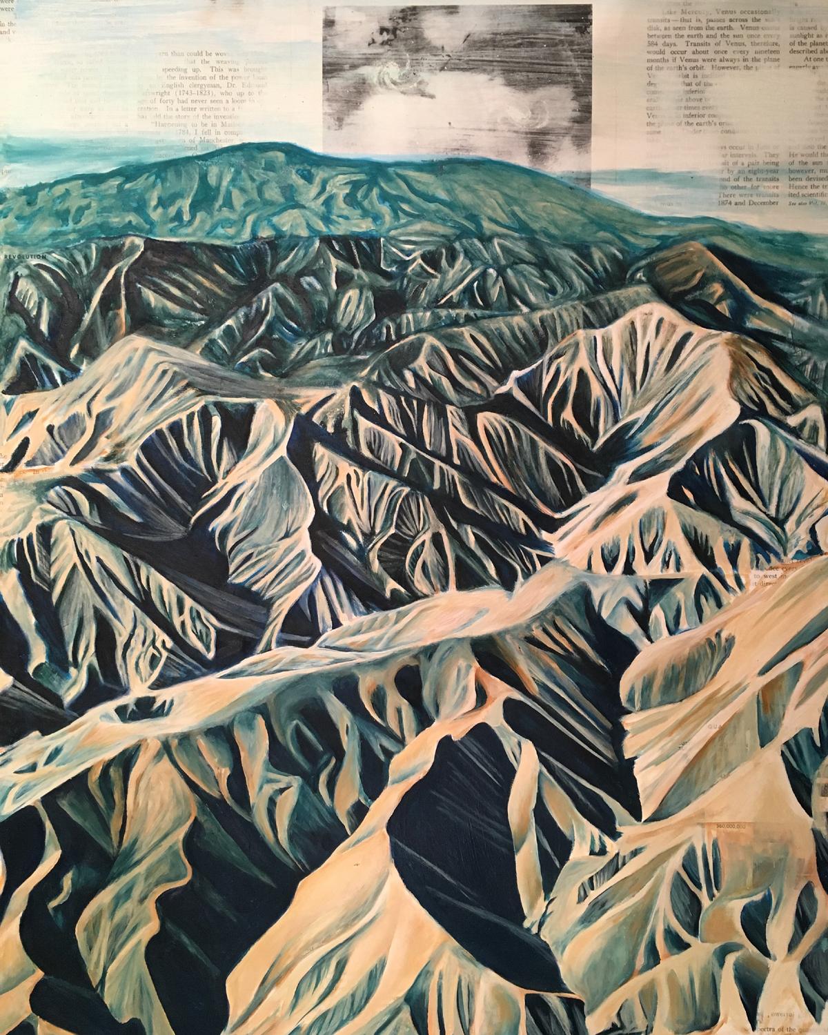 plaster art mountains