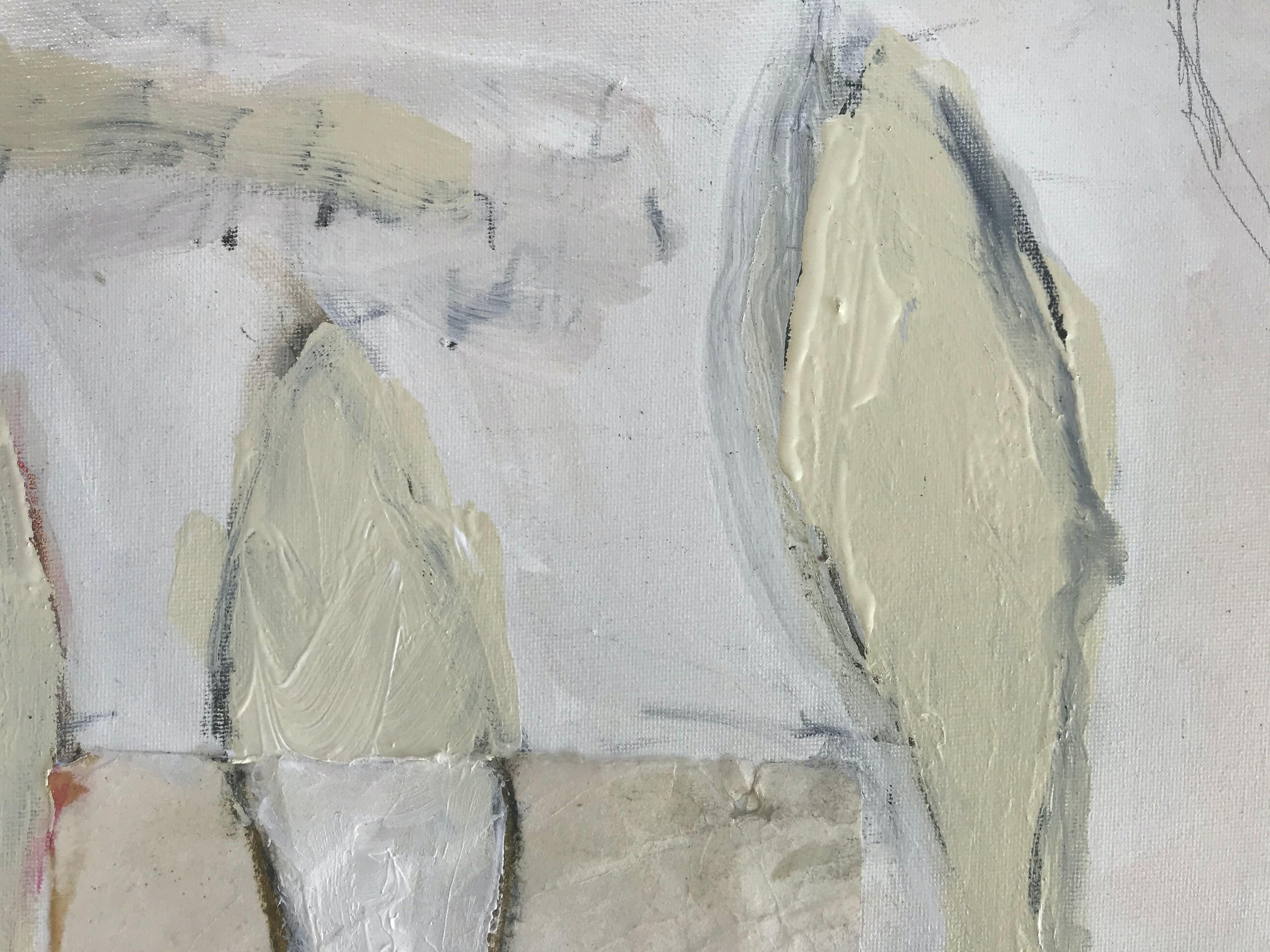 „“Untitled (Nostalgia-Serie)“ – zeitgenössische abstrakte Gemälde in Mischtechnik (Grau), Abstract Painting, von G. Campbell Lyman