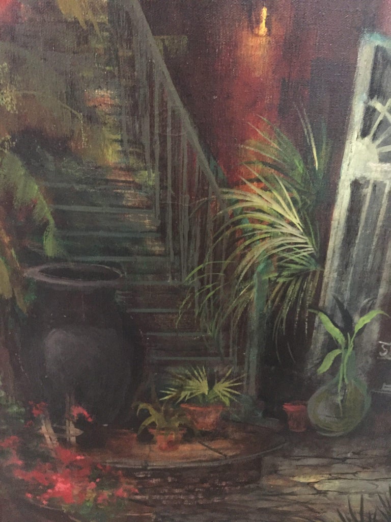 Colette Pope Heldner "Old Archway, Brulatour Patio" Framed Early