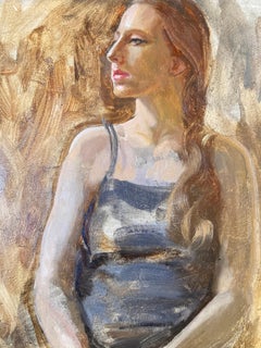 "Emma" - Modern Framed Woman Portrait Painting