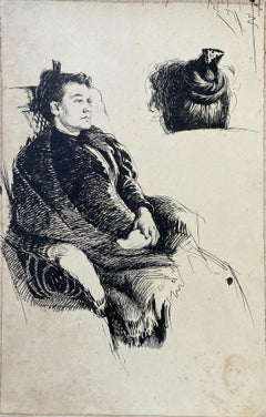 Antique Study for a Seated Woman (by leader of "Southern Art Renaissance")