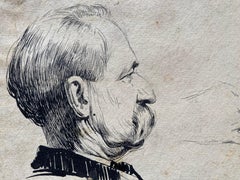 Gentleman with Mustache (by leader of "Southern Art Renaissance") - Antique