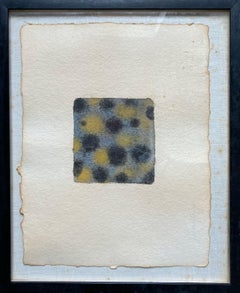 Untitled: Composition with Dots (Framed Contemporary Abstract Painting)