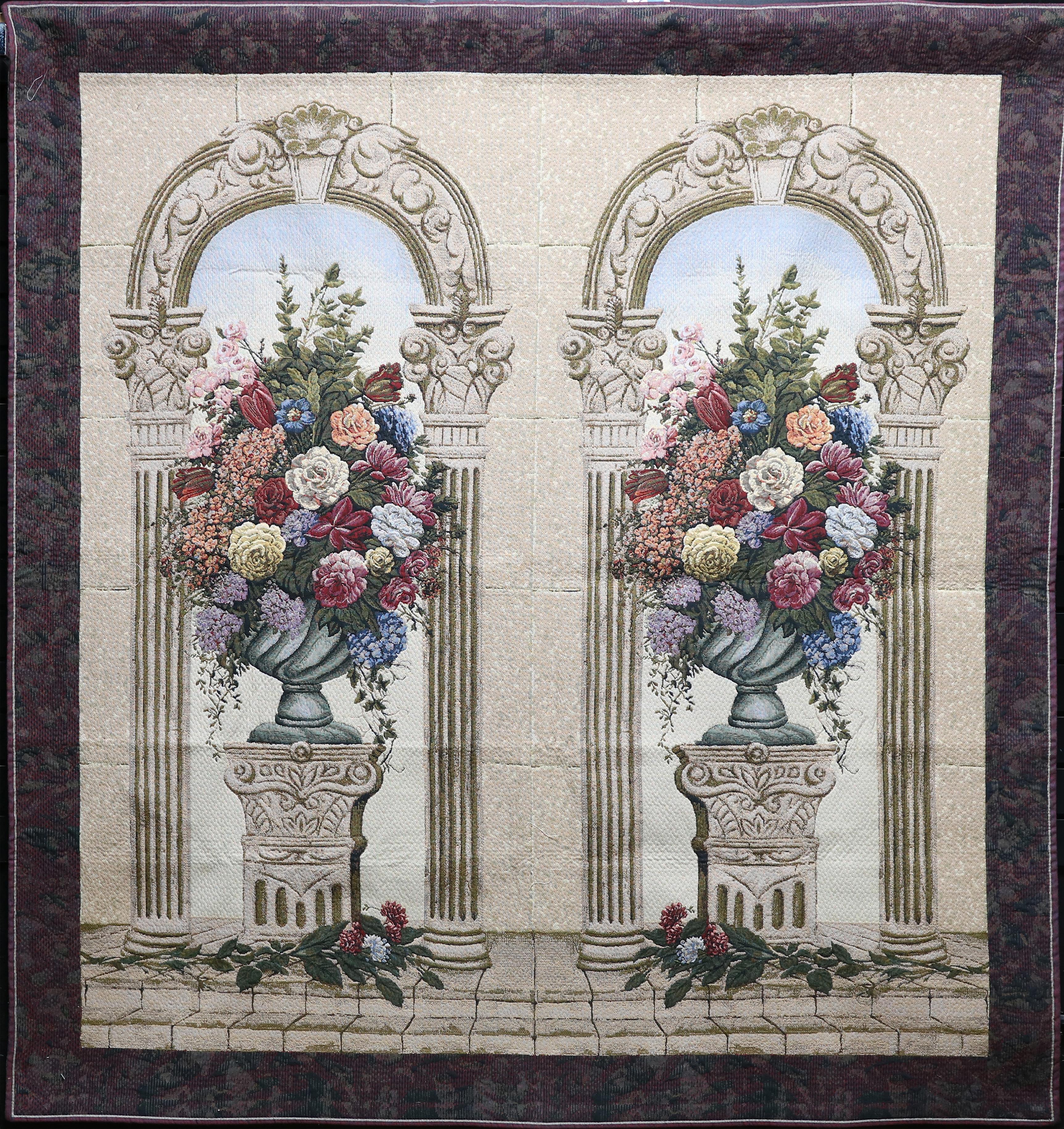 "The Arch Floral" Tapestry - Art by Unknown