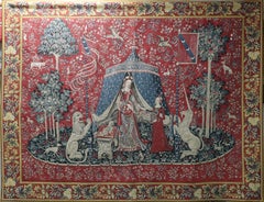 Vintage "A Mon Seul Desir" My Only Desire Tapestry