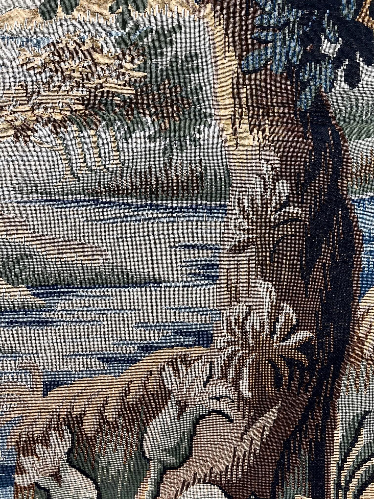 Inspired by the Flanders verdure from the early 17th century. The rapid development of new sciences such as botany inspired weavers to produce tapestries known as 
