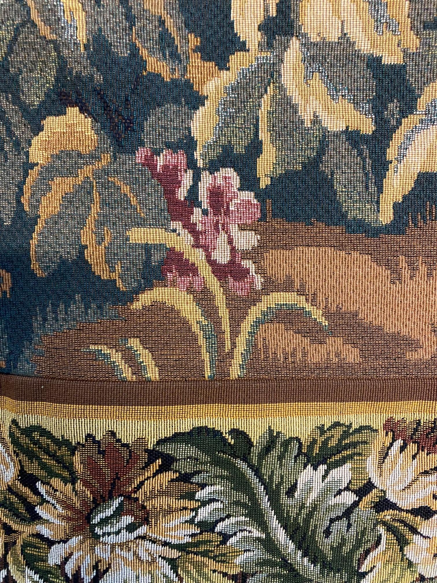 This is our last one in stock of this tapestry, we will be completely sold out when sold!

This tapestry is inspired from a fine example of a classical Verdure Tapestry, such as those woven in France, Brussels and Flanders during the 18th Century.