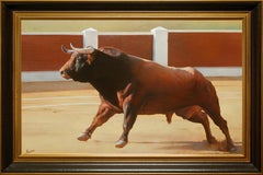 "Paloma Bull" 30 x 46 inch Oil on Canvas by Manuel Higueras 