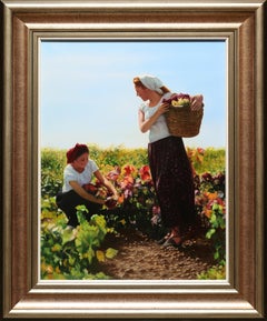 "Vendimia (The Grape Harvest)" by Javier Pedrosa 26" x 20" Oil on Canvas