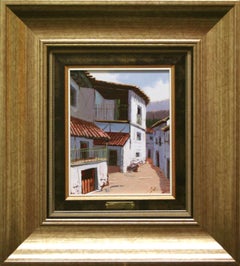 "Town" by Fernando Alcaraz 11 x 9 inch Oil on Board 