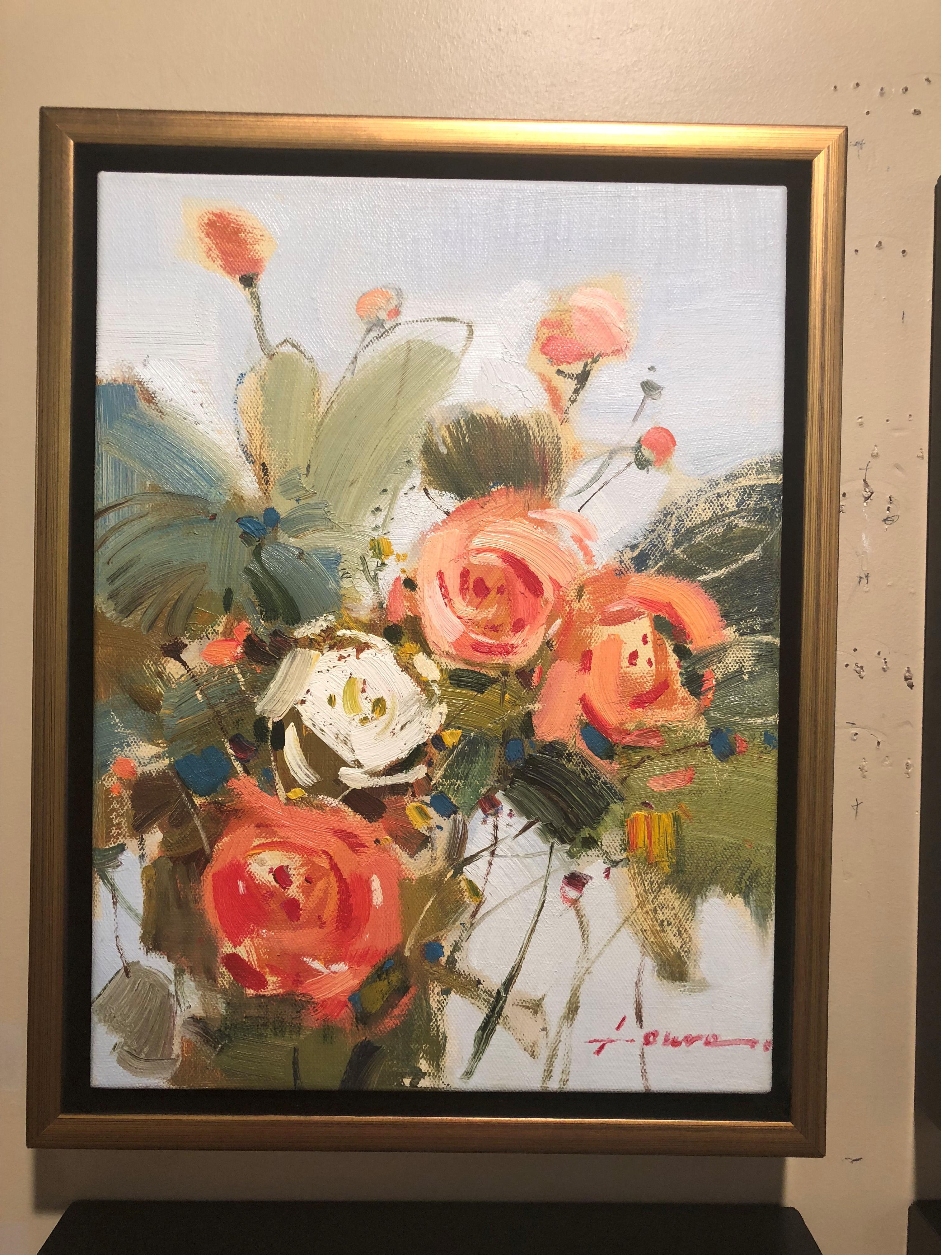 Item is in excellent condition and has only been displayed in a gallery setting. Item includes custom built frame; framed dimensions are approximately 14 x 18 inches.

Laura was born May 15th, 1983 at TaeRings City, RyoLing Providence in China.