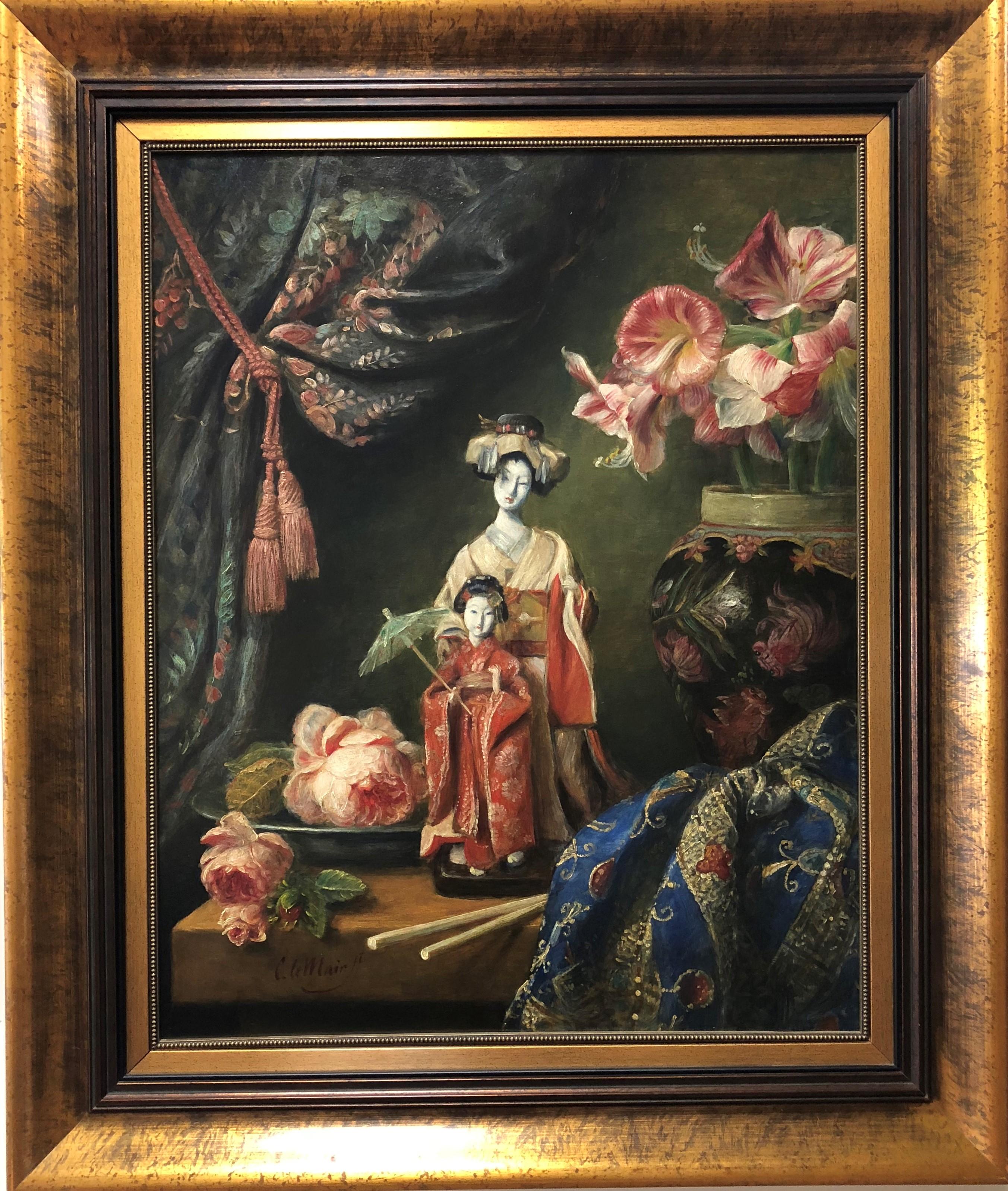"Natura morta" di Cornelis Le Mair 31 x 24 pollici Olio su tavola