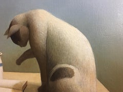 "Dreaming Caruso" 23 x 41 inch Oil on Canvas by Sandra Batoni