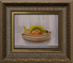 "Bowl of Apples, Bananas & Pears" by Fernando Ibanez 13 x 16 in. Oil on Canvas